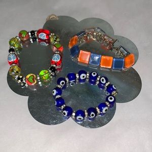 Bundle of Bracelets Glass type pieces